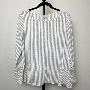 Loft pin striped top